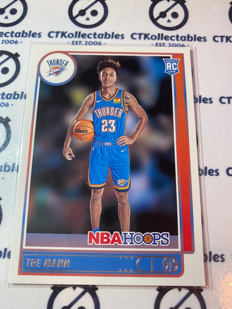 2021 Panini NBA HOOPS Rookie Card Tre Mann #237 Thunder