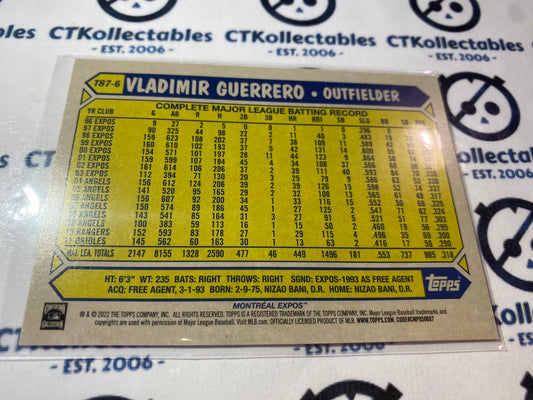 2022 Topps Opening Day Baseball Vladimir Guerreo Retro 35th Anniversary #t87-6 Expos