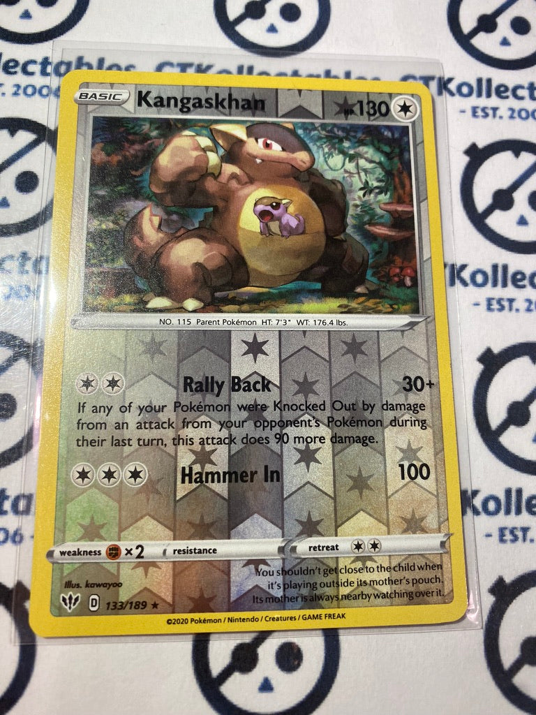 Kangaskhan #133/189 Reverse Holo Pokémon Card S & S Darkness Ablaze