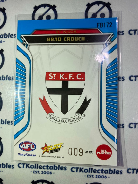 2022 AFL Footy Stars Fractured Blue #FB175 Brad Crouch #009/190