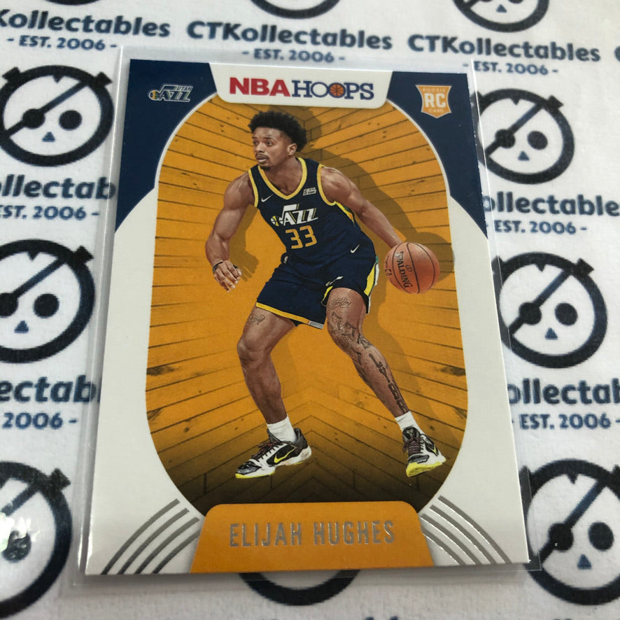 2020-21 NBA Hoops Elijah Hughes rookie card RC #224 Jazz