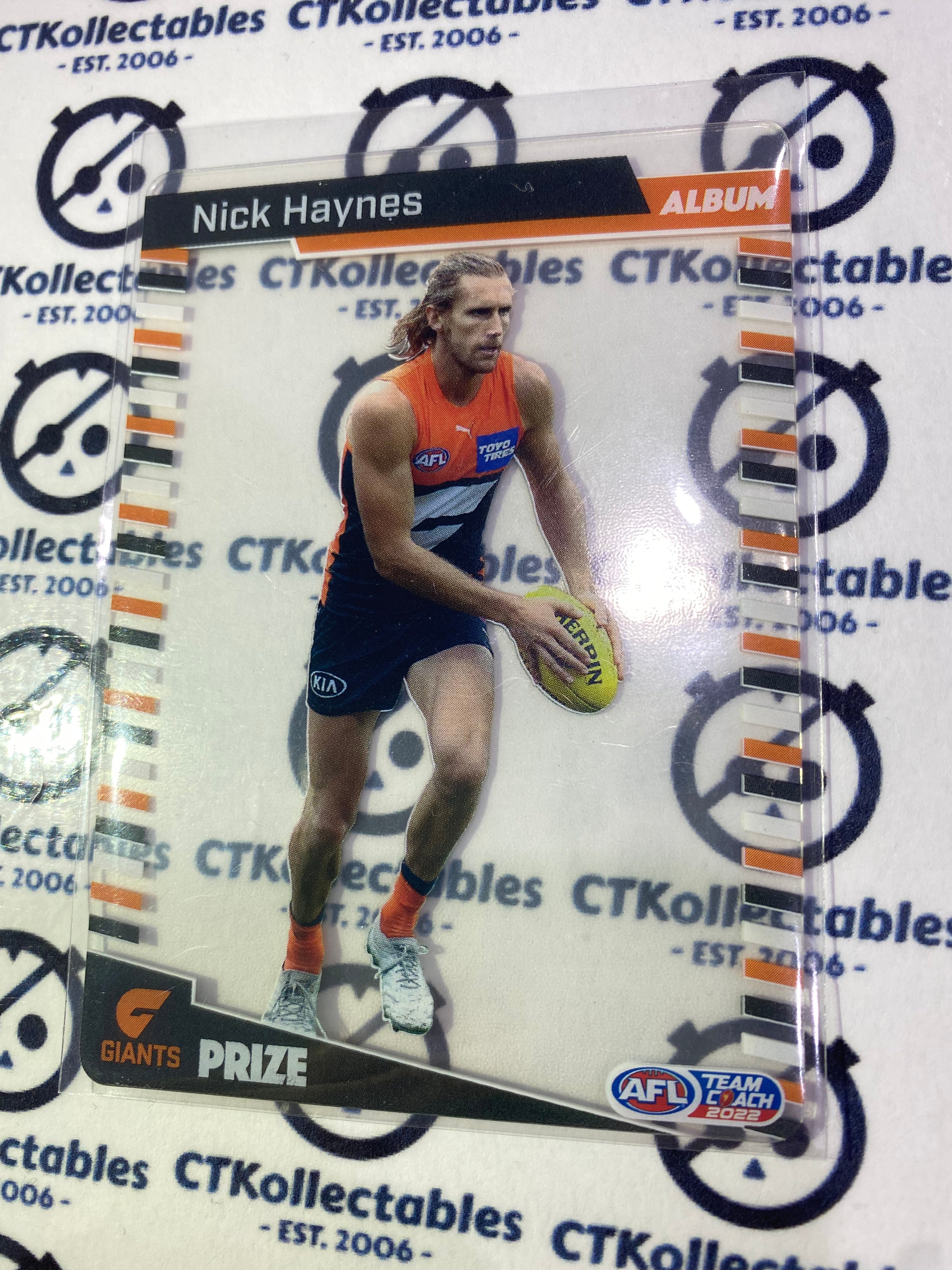 2021 AFL TEAMCOACH TEAM COACH PRIZE CARD WEST COAST EAGLES JACK