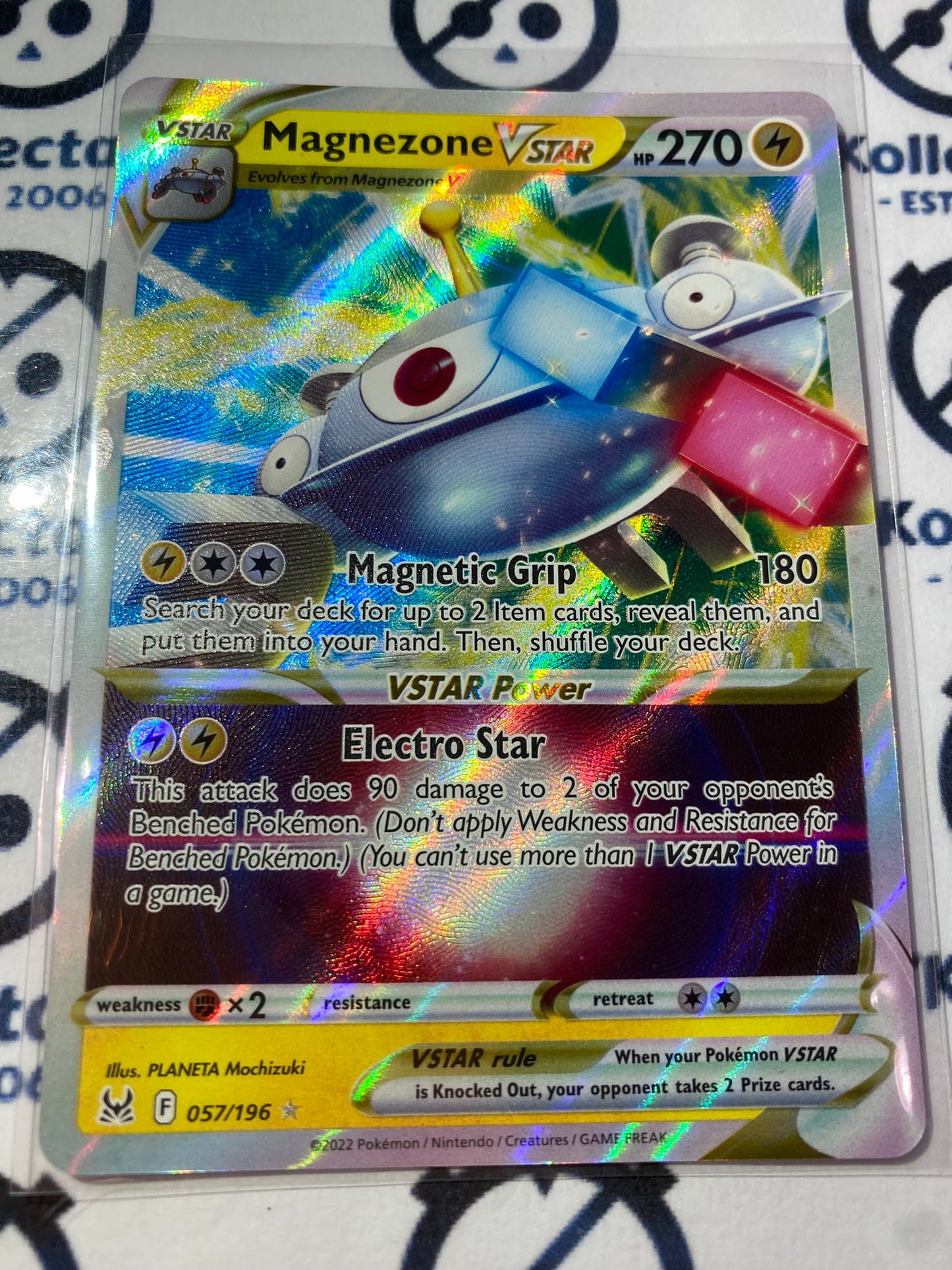 Magnezone Vstar Ultra Rare #057/196 2022 Sword & Shield Lost Origin Pokemon Card