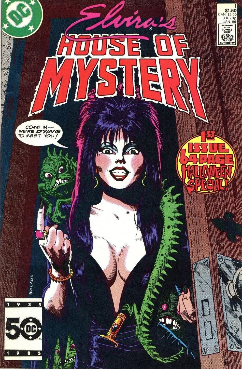 ELVIRA'S HOUSE OF MYSTERY # 1 HALLOWEEN SPECIAL DC COMICS COMIC BOOK 1986