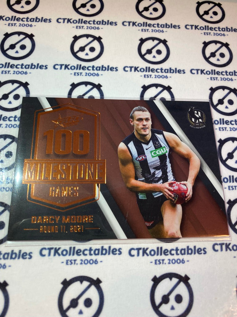 2022 AFL Footy Stars Milestone 100 games - Darcy Moore MG15