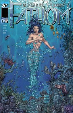 FATHOM # 1 VARIANT MICHAEL TURNER COVER IMAGE / TOP COW COMIC BOOK 1998