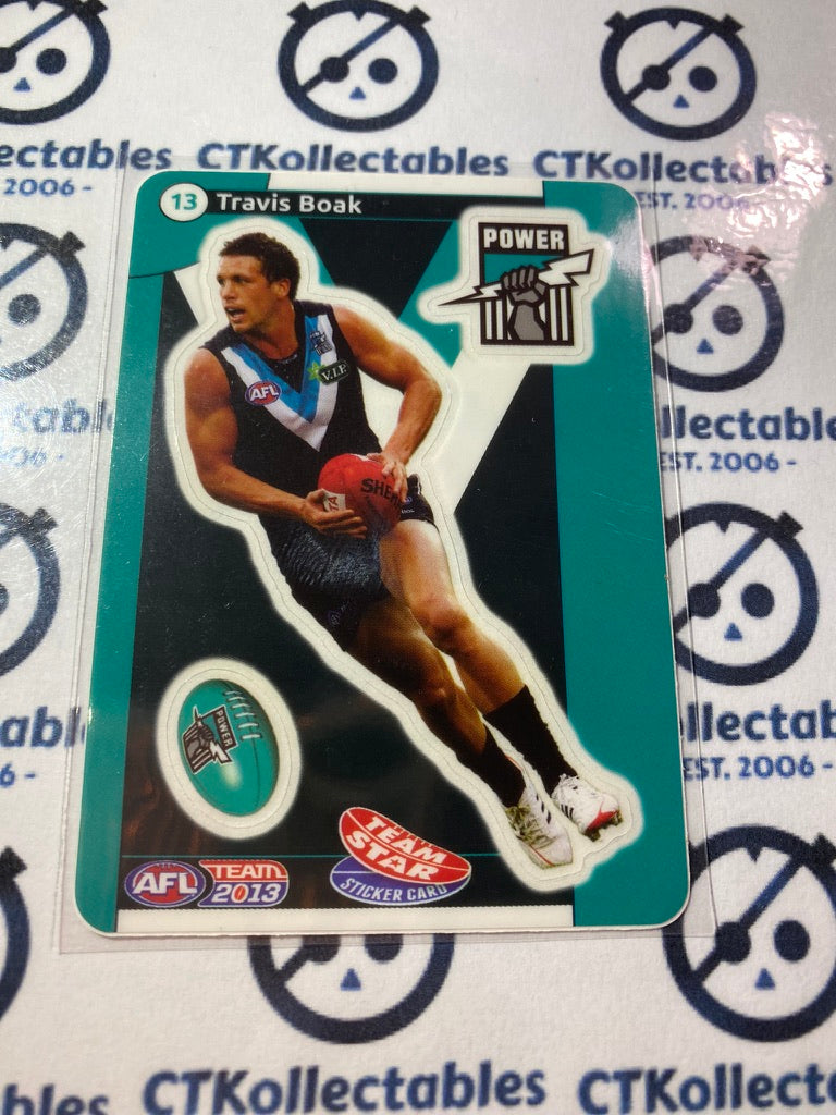 2013 AFL Teamcoach Team Star Sticker- #13 Travis Boak