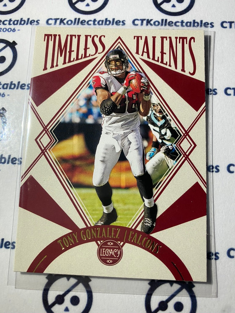2021 NFL Legacy Timeless Talents Tony Gonzalez #TR-12 Falcons