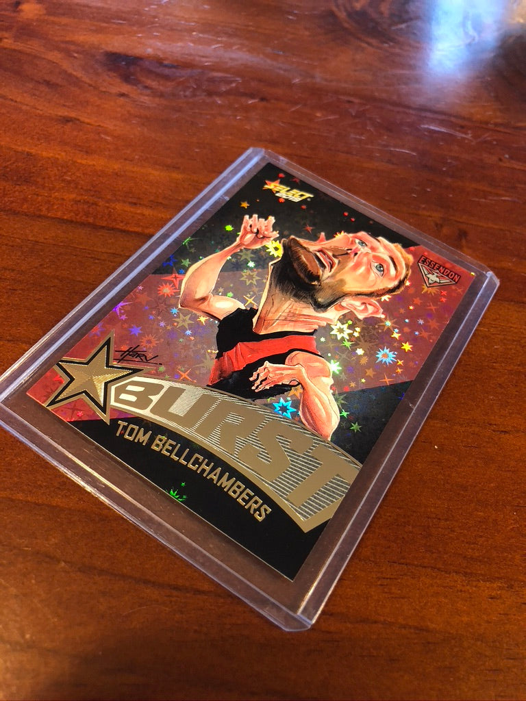 2019 AFL footy stars Tom Bellchambers Starburst Caricature SBTC17