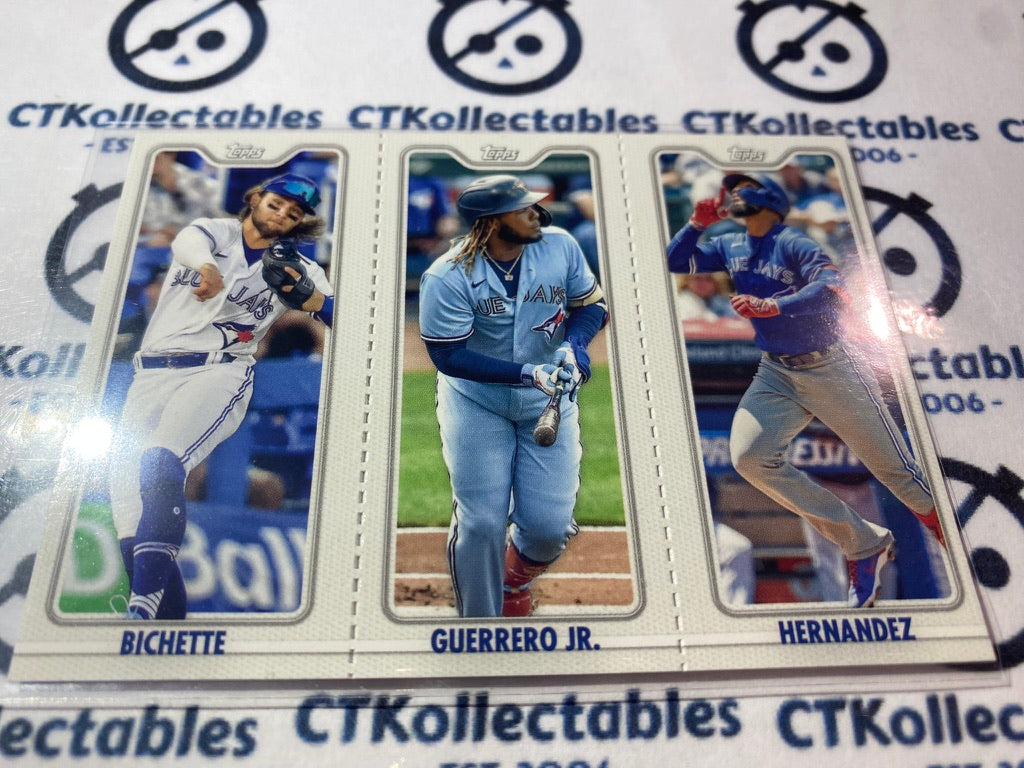 2022 Topps Opening Day Baseball Triple Play Bichette/Guerero/hernandez #TPC-4b Toronto