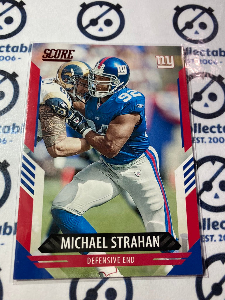 2021 NFL Panini Score Red Parallel Michael Strahan Base #61 Giants