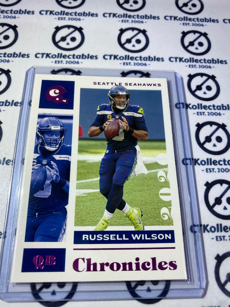 2020 NFL Chronicles Veteran Russell Wilson Pink #87 Seahawks