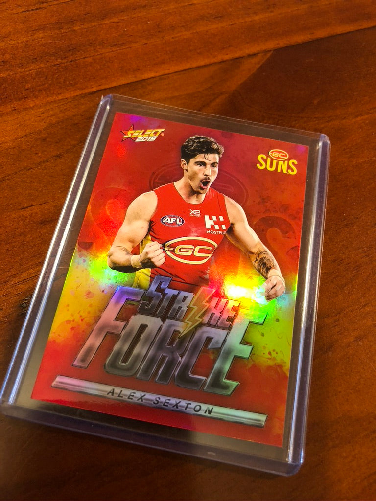 2019 AFL footy stars Alex Sexton SF26 Strike Force