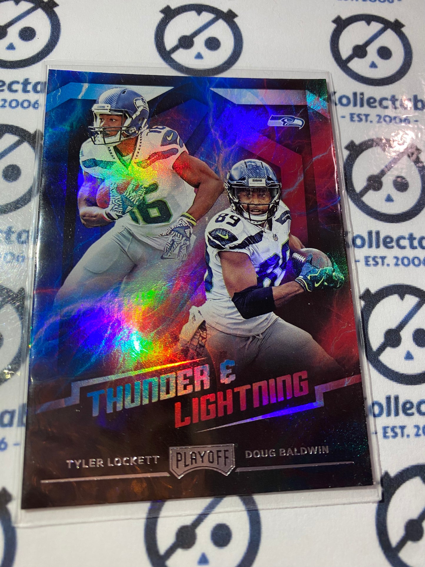 2018 NFL Panini Playoff Lockett/Baldwin Thunder & Lightning #17 Seahawks