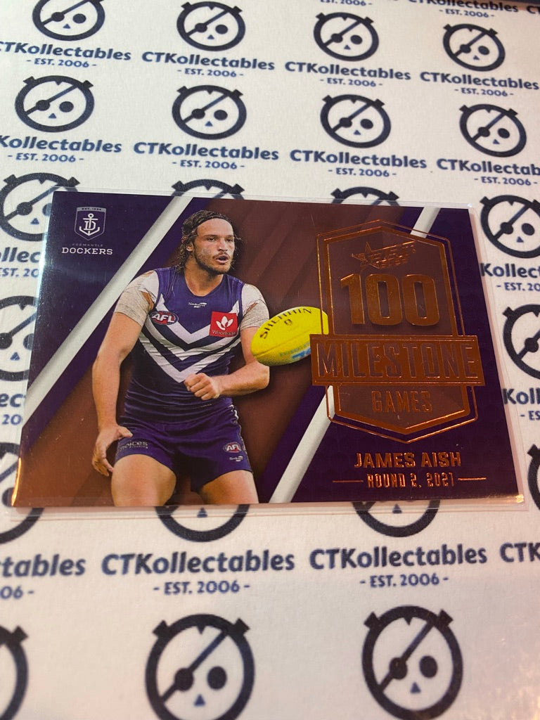 2022 AFL Footy Stars Milestone 100 games - James Aish MG21