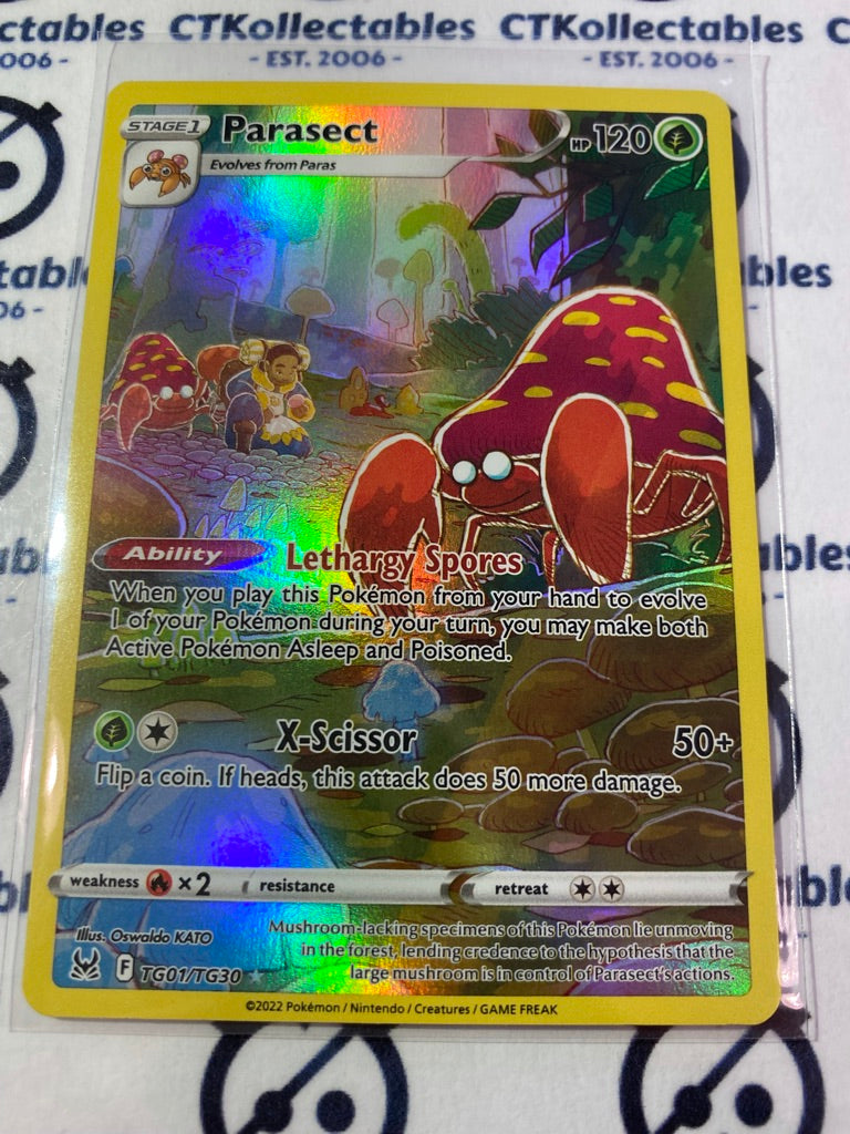 Parasect Trainer Gallery #TG01/TG30 2022 Sword & Shield Lost Origin Pokemon Card