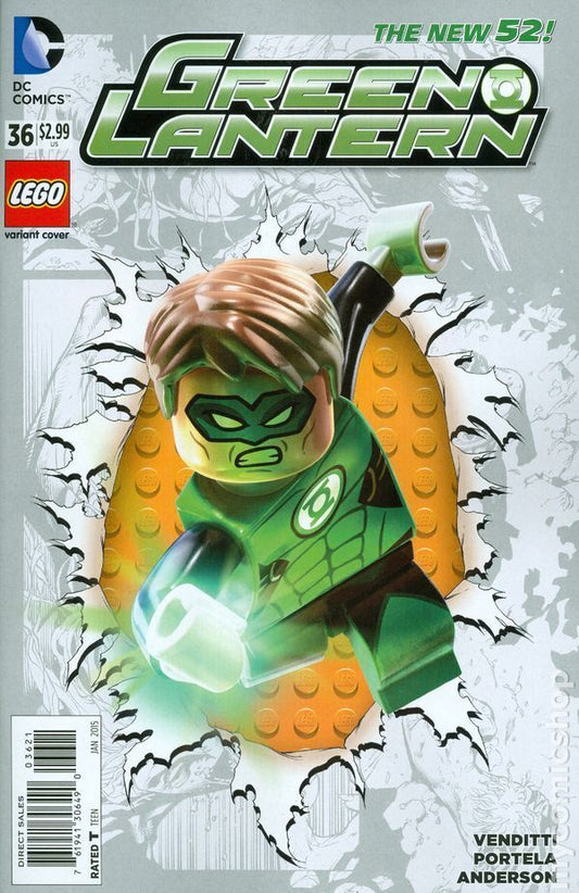 GREEN LANTERN # 36 LEGO VARIANT COMIC BOOK 2015