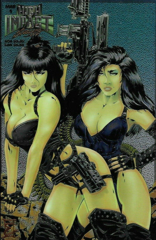 HIGH IMPACT # 1 VARIANT CHROME NM HIGH IMPACT STUDIOS COMIC BOOK 1995