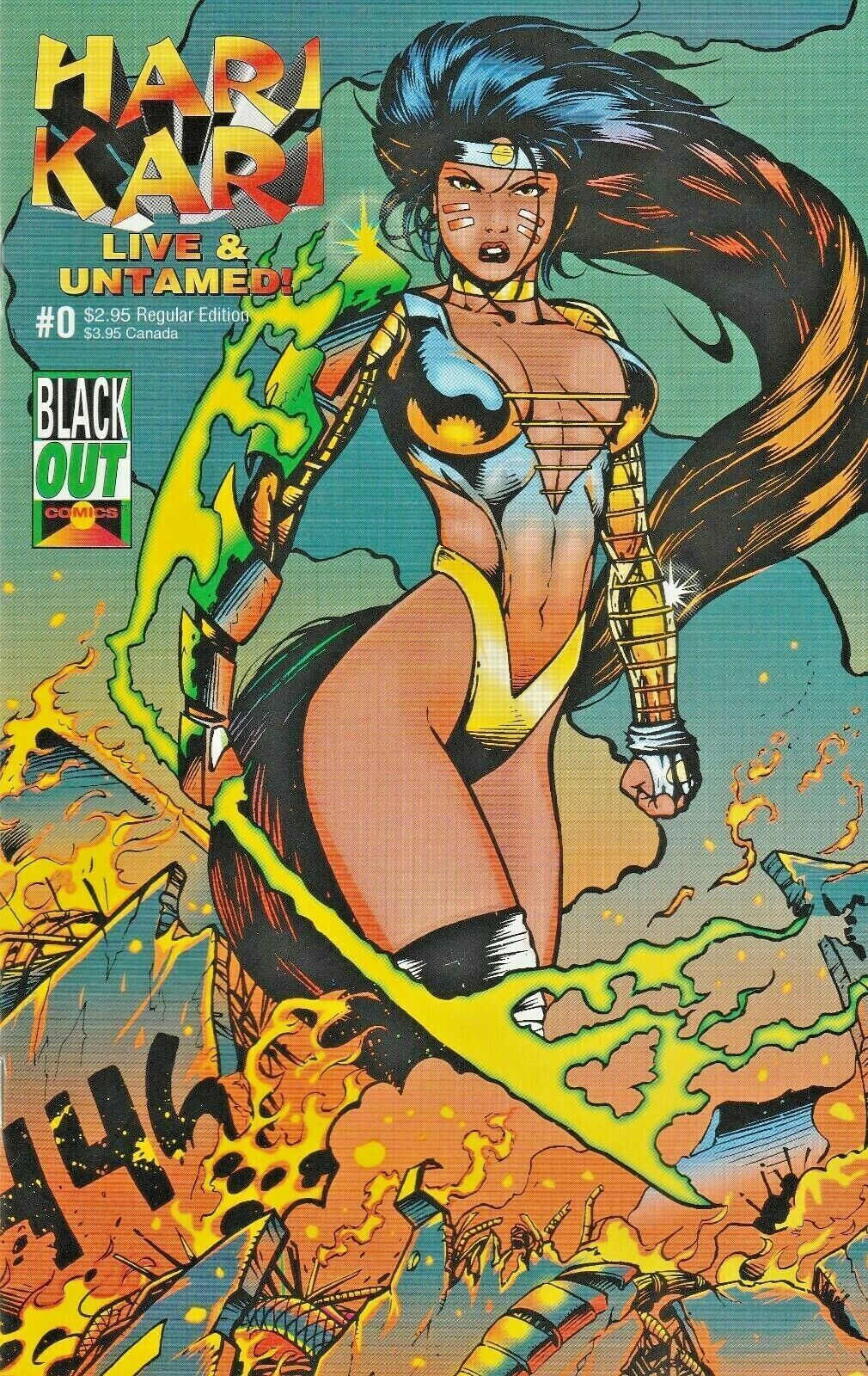 HARI KAR # 0 LIVE & UNTAMED BLACK OUT COMICS COMIC BOOK 1996