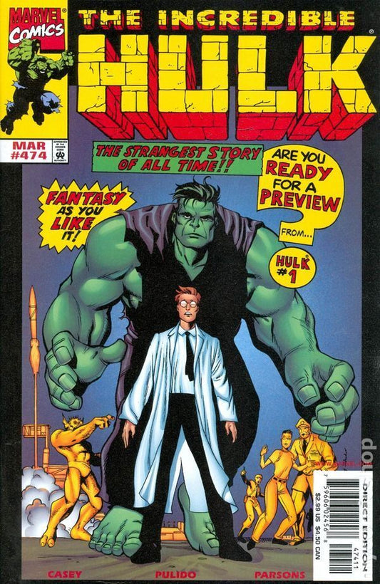 THE INCREDIBLE HULK # 474 VF/F COMIC BOOK 1999