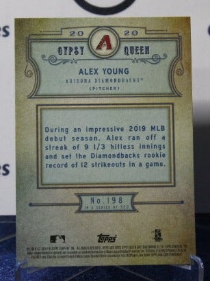 2020 TOPPS GYPSY QUEEN BASEBALL ALEX YOUNG # 198 ROOKIE ARIZONA DIAMONDBACKS