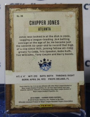 2019 PANINI DIAMOND KINGS BASEBALL CHIPPER JONES # 36 ATLANTA BRAVES
