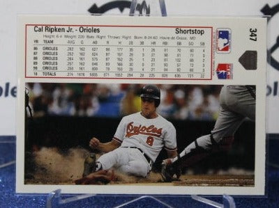 1991 UPPER DECK BASEBALL CAL RIPKEN JR. # 347 BALTIMORE ORIOLES