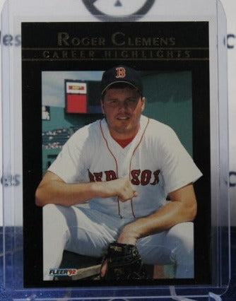 Roger Clemens 1 Baseball Card 1992 Fleer Career Highlights 