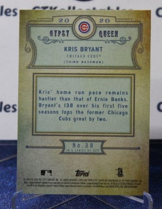 2020 TOPPS GYPSY QUEEN KRIS BRYANT # 38 CHICAGO CUBS BASEBALL
