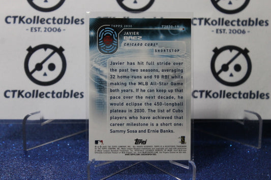 2020 TOPPS 2030 JAVIER BAEZ # T2030-19 CHICAGO CUBS BASEBALL