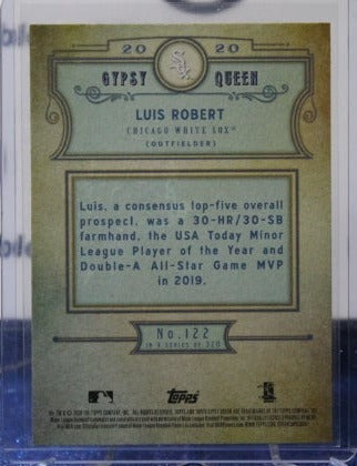 2020 TOPPS GYPSY QUEEN LUIS ROBERT # 122 ROOKIE CHICAGO WHITE SOX BASEBALL
