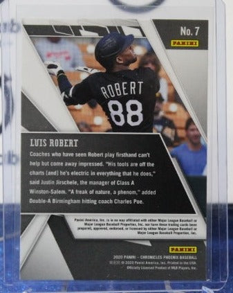 2020 PANINI PHOENIX LUIS ROBERT # 7 ROOKIE CHICAGO WHITE SOX BASEBALL