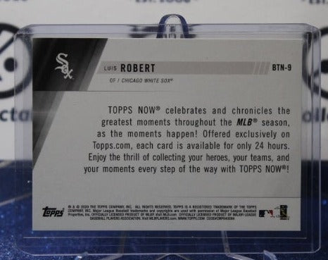 2020 TOPPS NOW LUIS ROBERT # BTN-9 ROOKIE CHICAGO WHITE SOX BASEBALL