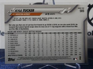2020 TOPPS FUTURE STARS KYLE TUCKER # 585 HOUSTON ASTROS BASEBALL
