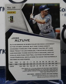 2020 PANINI ROOKIES & STARS JOSE ALTUVE # 18 HOUSTON ASTROS BASEBALL
