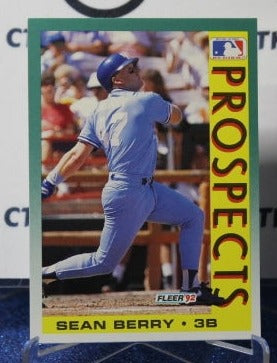 1992 FLEER PROSPECTS SEAN BERRY # 680 KANSAS CITY ROYALS BASEBALL