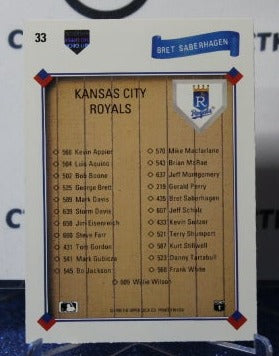 1991 UPPER DECK  BRET SABERHAGEN # 33 KANSAS CITY ROYALS  BASEBALL