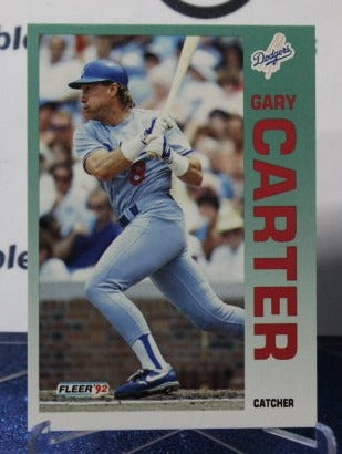 1992 FLEERS GARY CARTER # 450 LOS ANGELES DODGERS BASEBALL