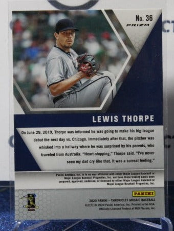 2020 PANINI CHRONICLES MOSAIC LEWIS THORPE # 36 ROOKIE PRIZM MINNESOTA TWINS BASEBALL