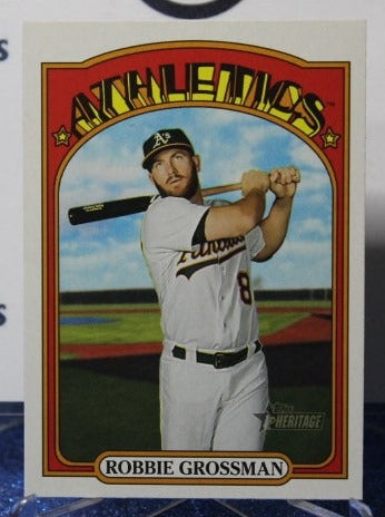 2021 TOPPS ROBBIE GROSSMAN # 231 OAKLAND ATHLETICS BASEBALL CARD
