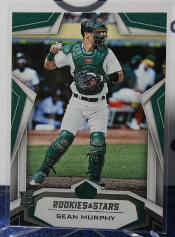 2020 PANINI CHRONICLES ROOKIES & STARS SEAN MURPHY # 9 ROOKIE OAKLAND ATHLETICS BASEBALL CARD