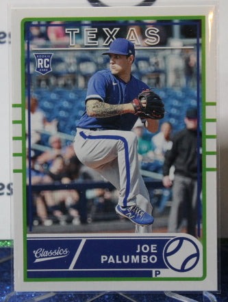 2020 PANINI CHRONICLES CLASSICS JOE PALUMBO # 9 ROOKIE TEXAS RANGERS BASEBALL CARD