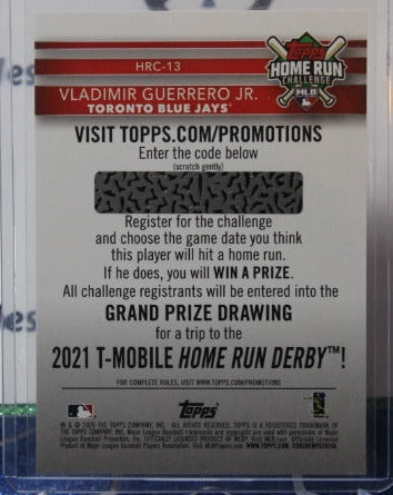 2020 TOPPS HOME RUN CHALLENGE VLADIMIR GUERRERO JR. # HRC-13 TORONTO BLUE JAYS BASEBALL