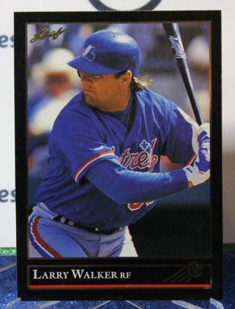 1992 LEAF BLACK/GOLD LARRY WALKER # 201 MONTREAL EXPOS BASEBALL