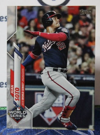 2020 TOPPS JUAN SOTO # 6 WORLD SERIES WASHINGTON NATIONALS BASEBALL