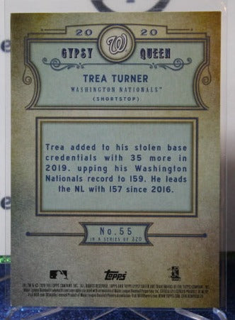 2020 TOPPS GYPSY QUEEN TREA TURNER # 55 FOIL WASHINGTON NATIONALS BASEBALL