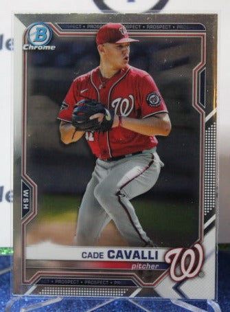 2021 BOWMAN CHROME PROSPECTS CADE CAVALLI # BCP-250 WASHINGTON NATIONALS BASEBALL