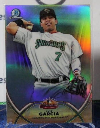 2021 BOWMAN CHROME ARIZONA FALL LEAGUE LUIS GARCIA # AFL-LG WASHINGTON NATIONALS BASEBALL