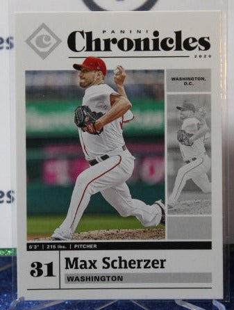 2020 PANINI CHRONICLES MAX SCHERZER # 13 WASHINGTON NATIONALS BASEBALL