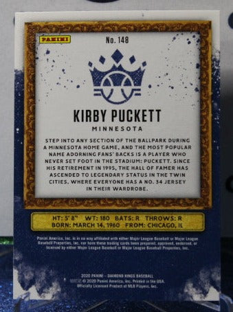 2019 PANINI DIAMOND KINGS KIRBY PUCKETT # 148 MINNESOTA TWINS BASEBALL